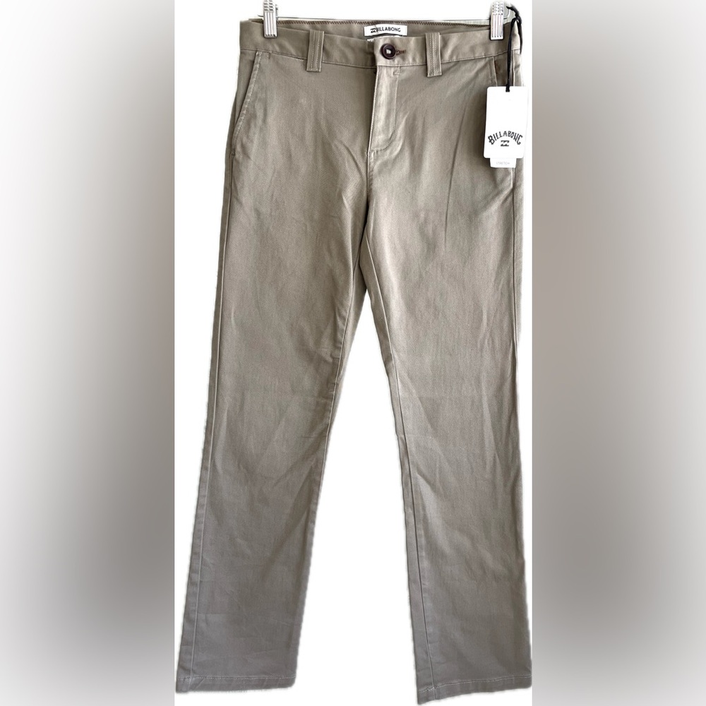NWT Billabong Men's Carter Stretch Pants. Size 29. Beige.